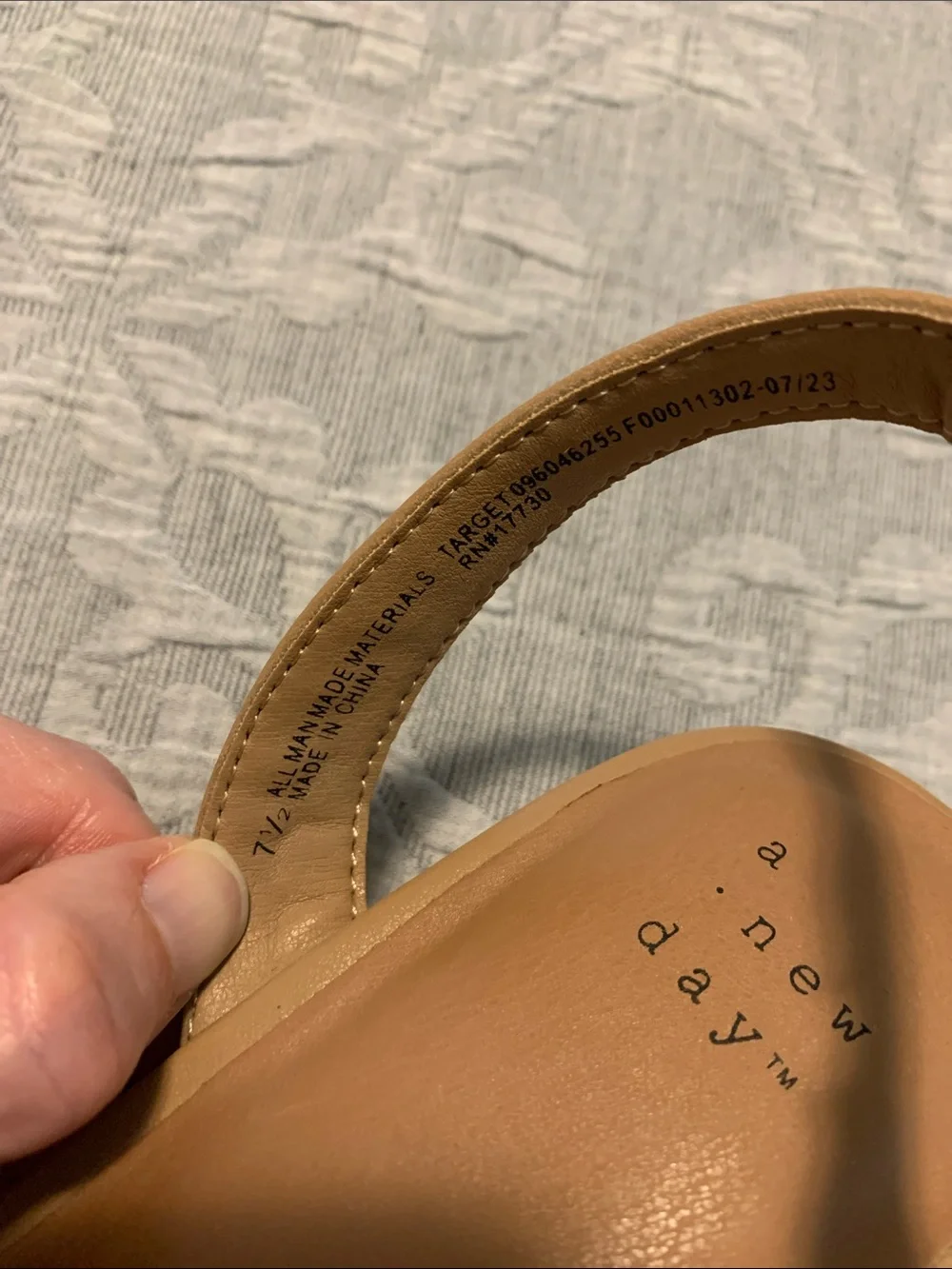 a new day Tan Pointed-Toe Slingback Heels (Size 7 1/2)